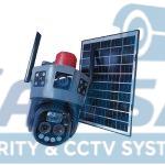 دوربین مداربسته سولار سیم کارتی TS30 با سه لنز، زوم اپتیکال 10X و دید در شب رنگی 15MP