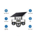 دوربین سه لنز خورشیدی سیم‌کارتی VST30-5G-8MP | چرخشی 360 درجه با رزولوشن 8MP - تصویر 3