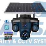 دوربین مداربسته سه لنز سولار سیم‌کارتی OKAM QQ871BD-WP-4-4G-AS-T – ۵ مگاپیکسل، دید در شب رنگی و تعقیب هوشمند - تصویر 4