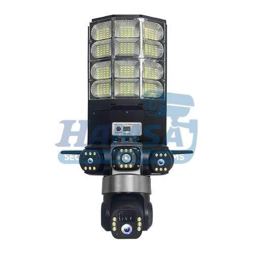 71 دوربین سیمکارتی سولار پرژکتوری LD002 | سه لنز، 4G، چرخش PTZ و دید در شب فولکالر - تصویر 1