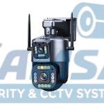 دوربین مداربسته O-Kam QQ816-WP-4-4G – مینی اسپید دام دو لنز 5MP با سیم‌کارت 4G و دید در شب رنگی