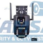 دوربین مداربسته O-Kam QQ816-WP-4-4G – مینی اسپید دام دو لنز 5MP با سیم‌کارت 4G و دید در شب رنگی - تصویر 5
