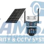 دوربین اسپیددام سیم‌کارتی دو لنز V380 سولار