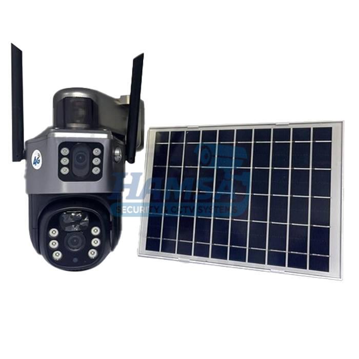 L1 دوربین مداربسته سولار دو لنز سیمکارتی 4G – امنیت بدون مرز، بدون نیاز به برق و اینترنت - تصویر 1