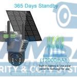 دوربین مداربسته سولار دو لنز سیمکارتی 4G – امنیت بدون مرز، بدون نیاز به برق و اینترنت - تصویر 2