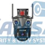 دوربین مینی اسپید دام سه لنز سیم‌کارتی A3H – 4G با کیفیت ۴ مگاپیکسل و چرخش ۳۶۰ درجه