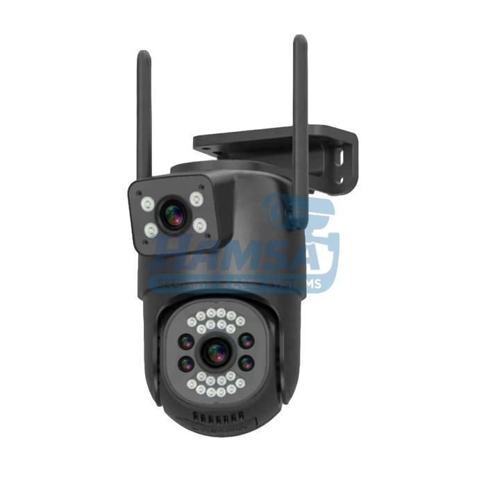 R1 دوربین مداربسته سیمکارتی دولنز چرخشی V380 - تصویر 1
