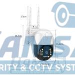 دوربین مینی اسپید دام سیمکارتی P20 چرخشی 3 مگاپیکسل با اتصال 4G و دید در شب - تصویر 2