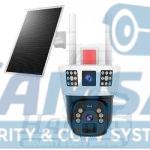 دوربین مداربسته سولار سیم‌کارتی دو لنز V380