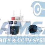 دوربین مداربسته سولار سیم‌کارتی دو لنز V380 - تصویر 2