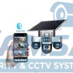 دوربین سه لنز خورشیدی سیم‌کارتی VST30-5G-8MP | چرخشی 360 درجه با رزولوشن 8MP